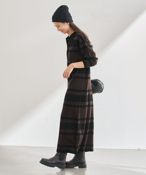 FRAMeWORK（フレームワーク） ワンピース ポロシャツニットワンピース