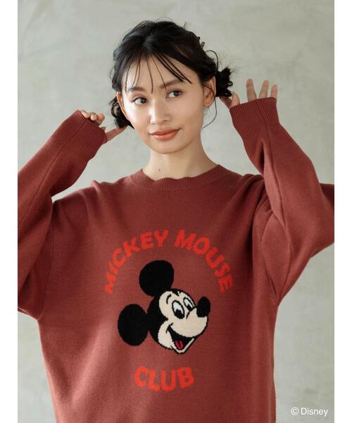 Disney（ディズニー） 長袖ニット FREE オレンジ レディース