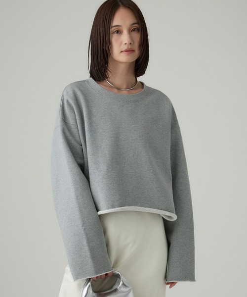 BABYLONE（バビロン） トレーナー スウェット 裏起毛カットオフ