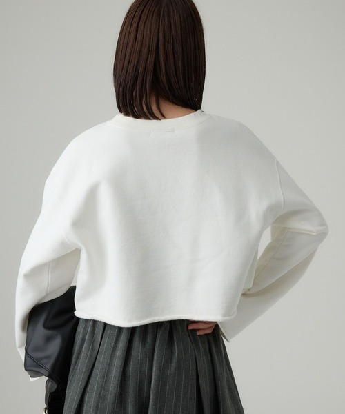 BABYLONE（バビロン） トレーナー スウェット 裏起毛カットオフ