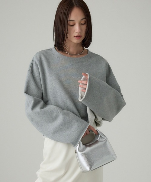 BABYLONE（バビロン） トレーナー スウェット 裏起毛カットオフ