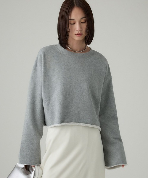 BABYLONE（バビロン） トレーナー スウェット 裏起毛カットオフ