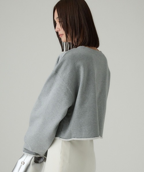 BABYLONE（バビロン） トレーナー スウェット 裏起毛カットオフ