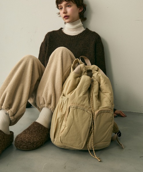 full/fill. デイバック リュック out pocket puff backpack / アウト