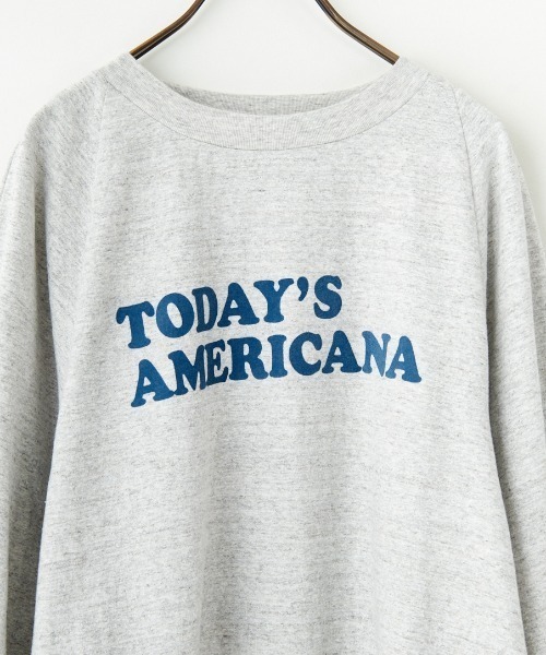 「AMERICANA」 7分袖カットソー ONE SIZE 杢グレー レディース_画像3