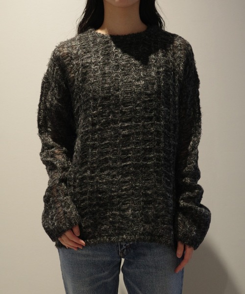 CLANE（クラネ） ニット セーター CLANE SHEER SHAGGY LOOSE KNIT TOPS