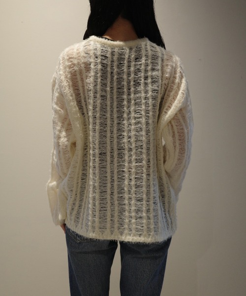 CLANE（クラネ） ニット セーター CLANE SHEER SHAGGY LOOSE KNIT TOPS