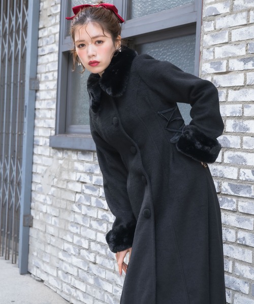 クチュールバイロジータ コート アウター ウエストレースアップロング