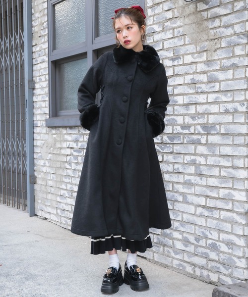 クチュールバイロジータ コート アウター ウエストレースアップロング