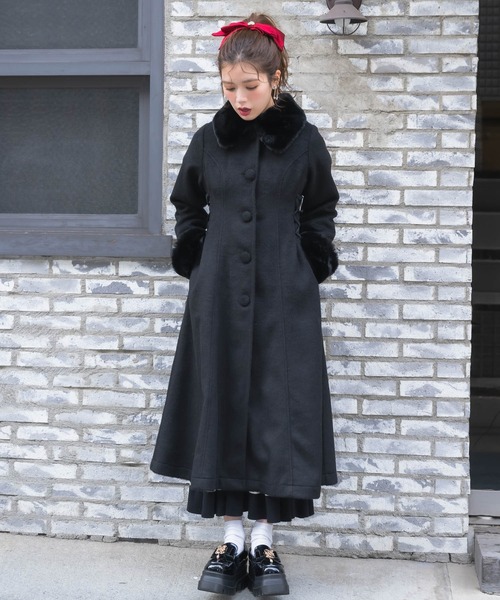 クチュールバイロジータ コート アウター ウエストレースアップロング