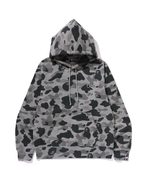 BAPE フード付きパーカー グレー/カモフラージュ A BATHING APE（アベイシングエイプ） プルオーバーパーカー - グレー