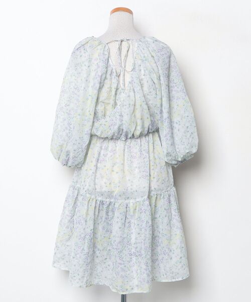 FREAK'S STORE（フリークスストア） 花柄7分袖ワンピース FREE グレー