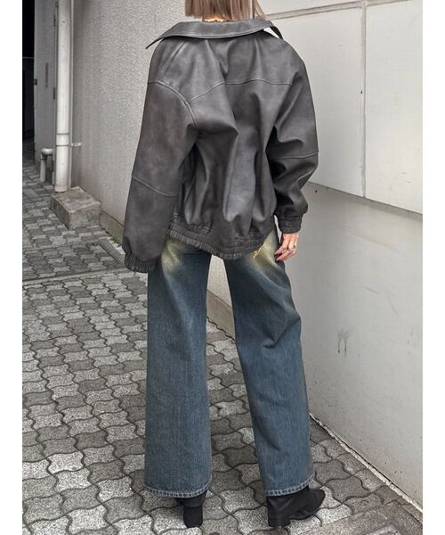 EMODA（エモダ） ブルゾン アウター フェイクレザーオーバーブルゾン