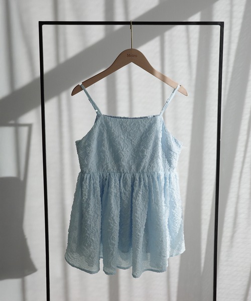 新品　グラムリップス　ジャガード　ペプラム　キャミソール DAY CLOSET キャミソール 「アジャスター調節可」ふんわり感が今っぽい