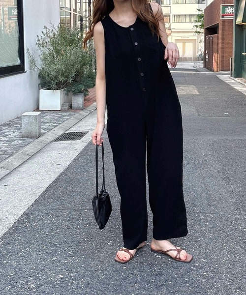 CANAL JEAN（キャナルジーン） オールインワン SHORT ブラック