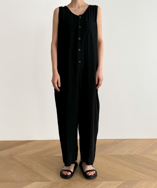 CANAL JEAN（キャナルジーン） オールインワン SHORT ブラック