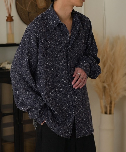 「epnok」 長袖シャツ MEDIUM ブルー メンズ_画像8