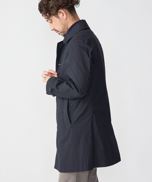 SHIPS（シップス） ステンカラーコート「TAIONコラボ」 LARGE ネイビー