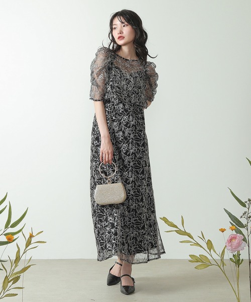 「Kana」 「le'rure」コンビワンピース M ブラック レディース_画像5