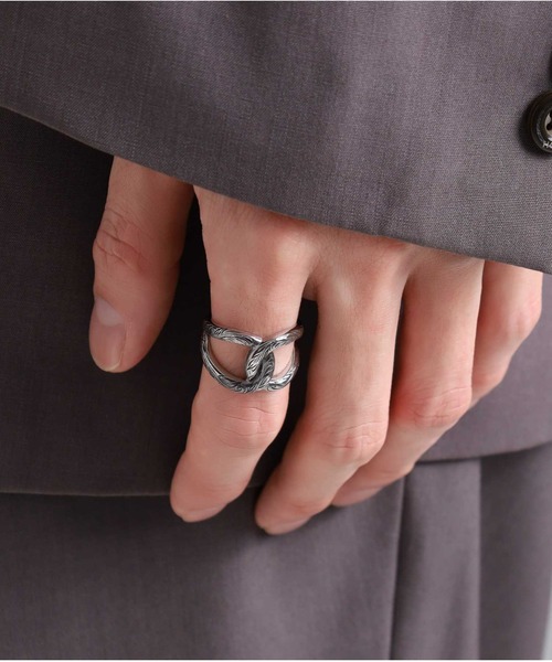 「LION HEART」 リング - シルバー メンズ_画像9