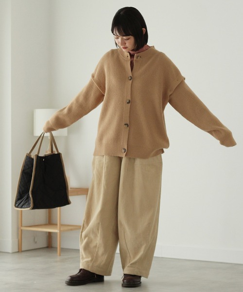 「Crisp」 コーデュロイパンツ FREE ブラウン レディース_画像6