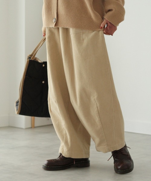 「Crisp」 コーデュロイパンツ FREE ブラウン レディース_画像7