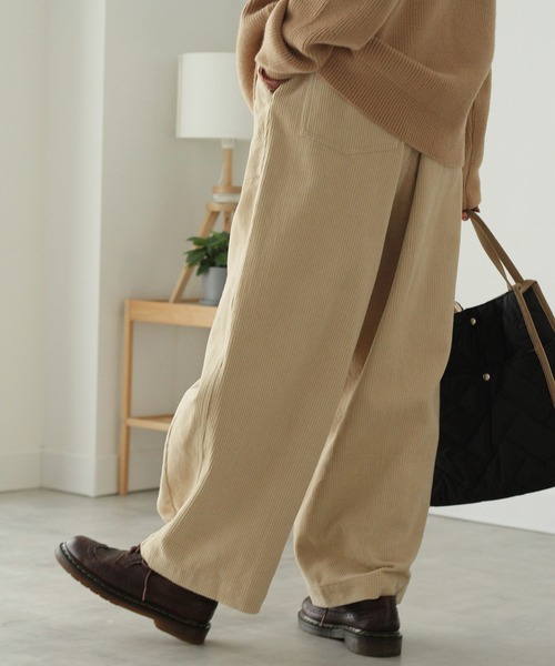 「Crisp」 コーデュロイパンツ FREE ブラウン レディース_画像8