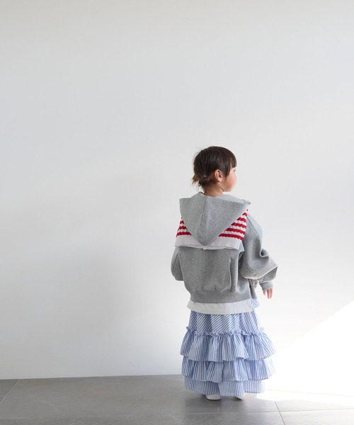LOWRYS FARM（ローリーズファーム） スカート ストライプフリルロング