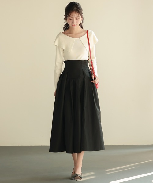 「SAISON DE PAPILLON」 長袖ニット L ホワイト レディース_画像9