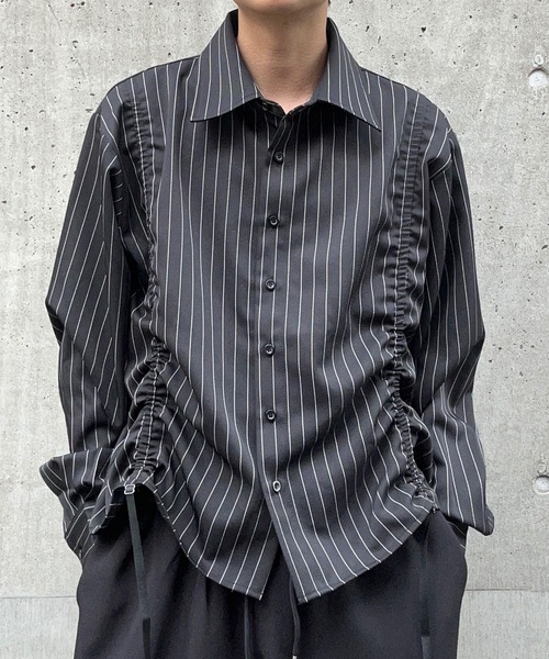 「MandO（Auntie Rosa）」 長袖シャツ MEDIUM ブラック系その他 メンズ_画像3