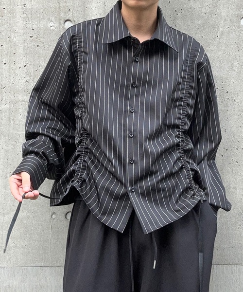 「MandO（Auntie Rosa）」 長袖シャツ MEDIUM ブラック系その他 メンズ_画像5