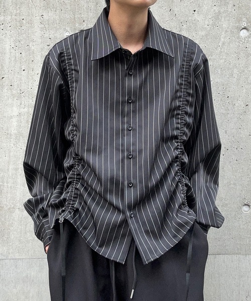 「MandO（Auntie Rosa）」 長袖シャツ MEDIUM ブラック系その他 メンズ_画像6