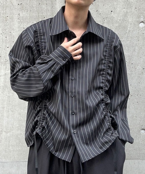 「MandO（Auntie Rosa）」 長袖シャツ MEDIUM ブラック系その他 メンズ_画像7