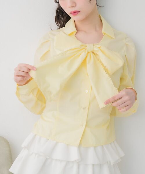 Emsexcite（エムズエキサイト） ブラウス シャツ スキッパーレース