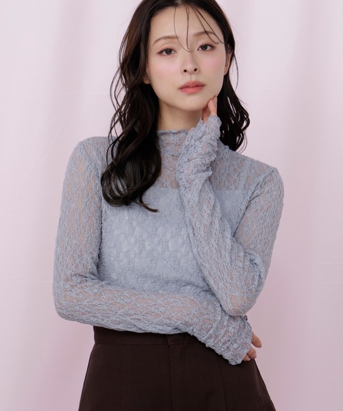 ジル＊レース付きニット JILL by JILL STUART（ジルバイジルスチュアート） ニット セーター
