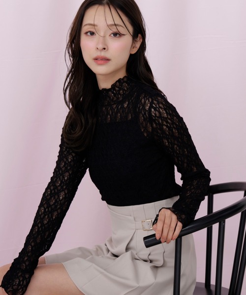 今季ジルスチュアートレースブラウス新品 JILL by JILL STUART（ジルバイジルスチュアート） tシャツ レース