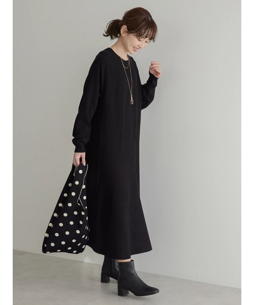 「AMERICAN HOLIC」 ニットワンピース M グレー レディース_画像3