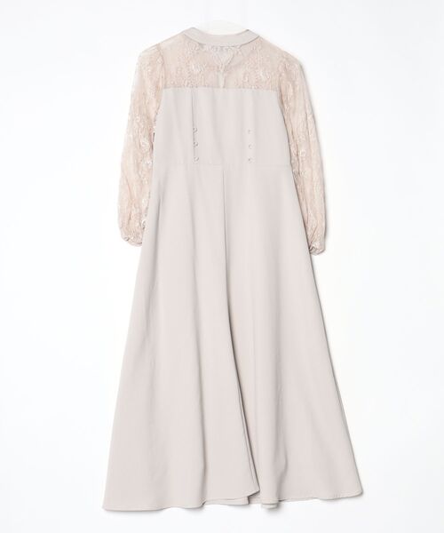 「PourVous」 長袖ワンピース M グレー レディース_画像2