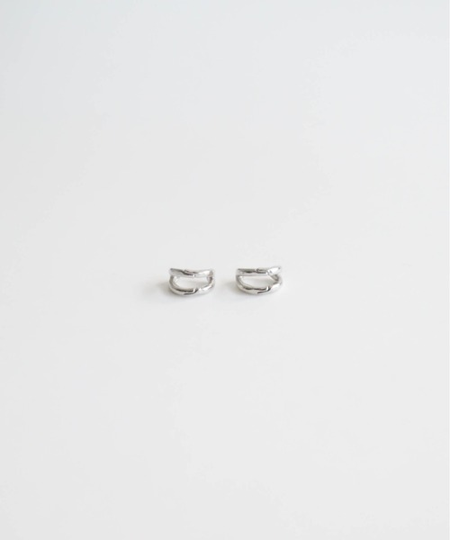 ピアス ステンレスダブルラインミニピアス レディースの画像