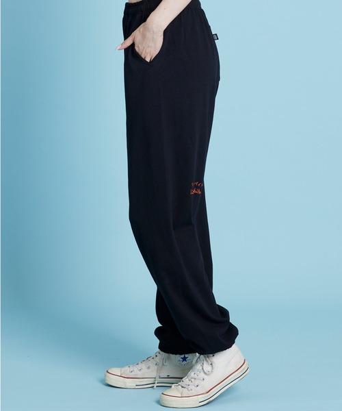 「Little sunny bite」 イージーパンツ MEDIUM ブラック レディース_画像4