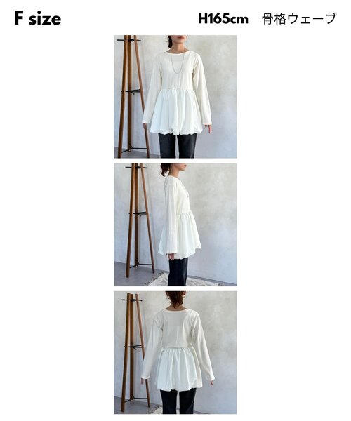 「CPCM」 長袖カットソー FREE ホワイト系その他 レディース_画像6