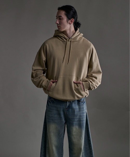 「CALIFORNIA OUTFITTERS」 プルオーバーパーカー X-LARGE ヘザーグレー メンズ_画像3