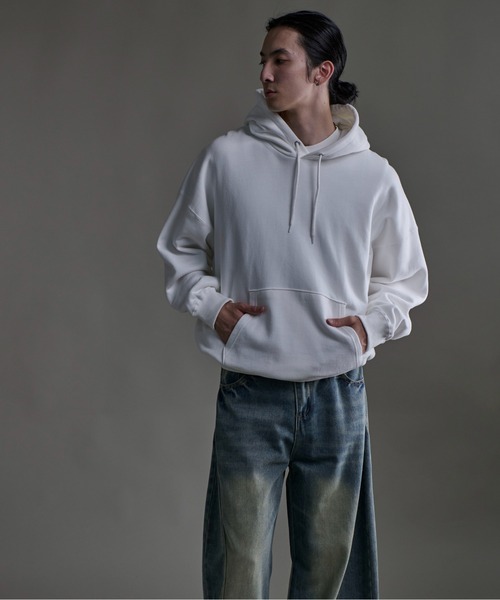 「CALIFORNIA OUTFITTERS」 プルオーバーパーカー X-LARGE ヘザーグレー メンズ_画像4