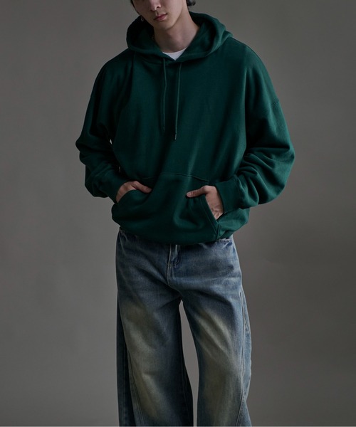 「CALIFORNIA OUTFITTERS」 プルオーバーパーカー X-LARGE ヘザーグレー メンズ_画像8