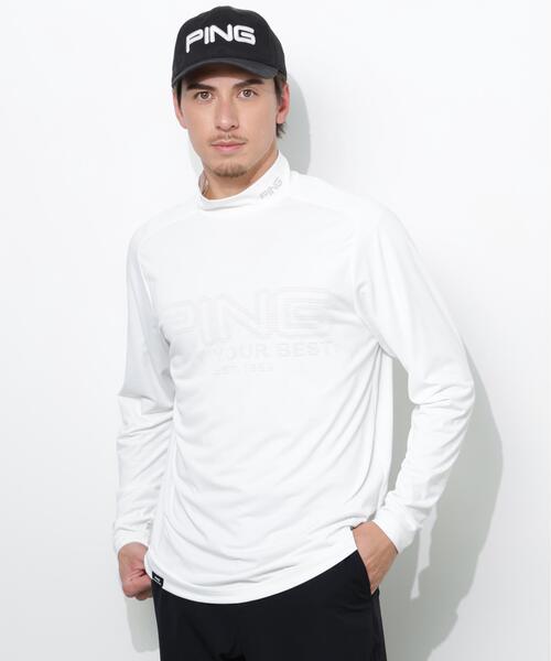 PING（ピン） tシャツ 「PING APPAREL」パネルジャカード長袖