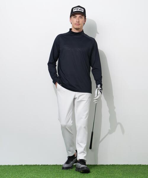 PING（ピン） tシャツ 「PING APPAREL」パネルジャカード長袖