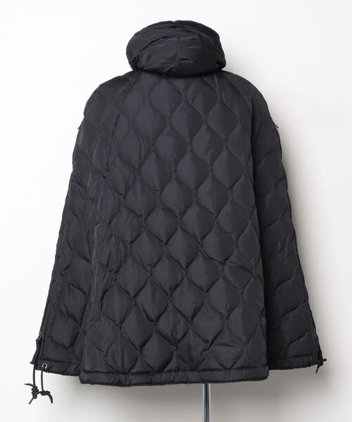 「TAION」 ポンチョ フリー ブラック メンズ_画像2