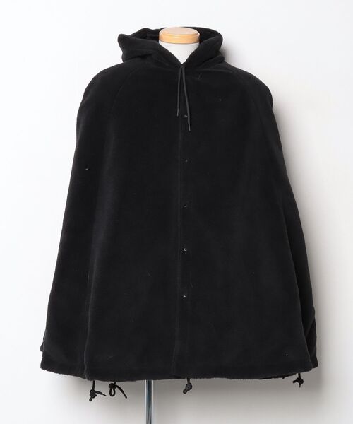 「TAION」 ポンチョ フリー ブラック メンズ_画像3