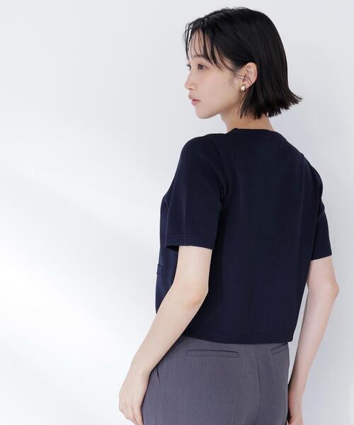 カーディガン 「Oggi5月号掲載」シルクブレンドカーディガン半袖 レディースの画像