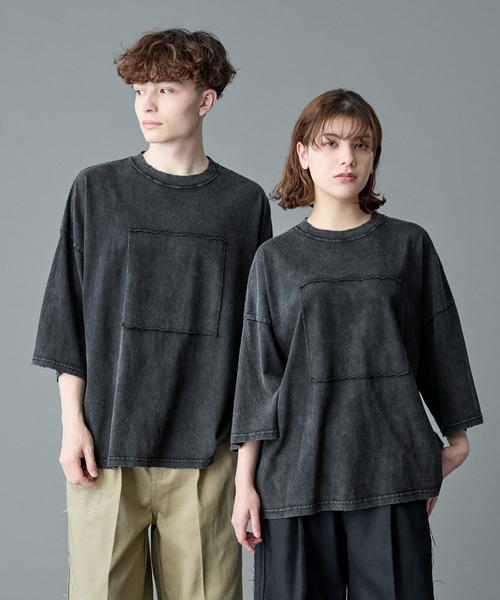 「RUUBON」 半袖Tシャツ S チャコールグレー メンズ_画像4